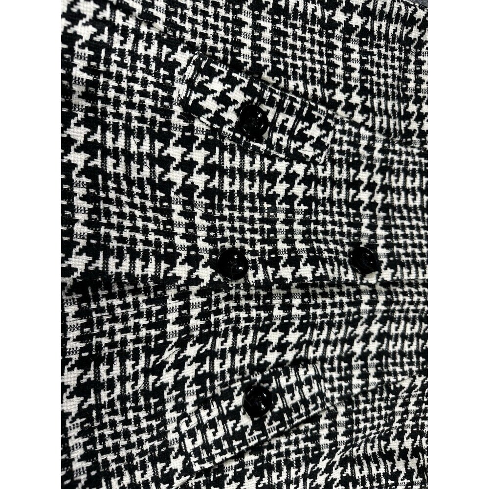 For Cynthia Houndstooth Fringe Jacket Size S - Picture 8 of 16